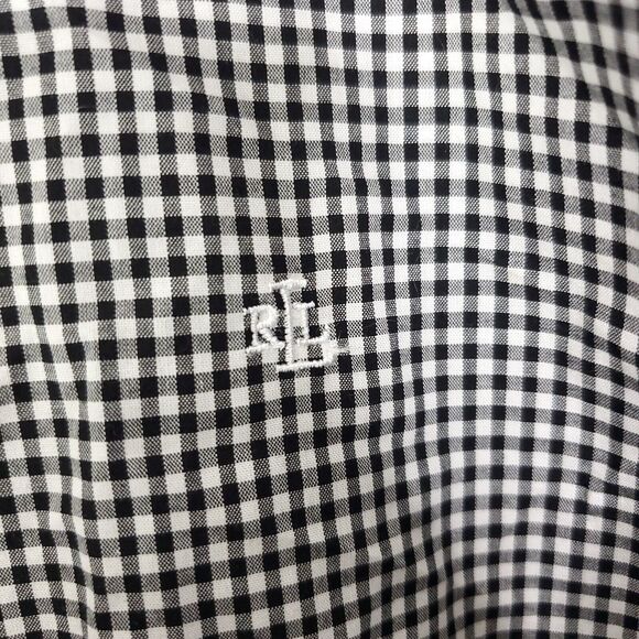 Lauren Ralph Lauren Black Relaxed Long Sleeve Button Down - Picture 6 of 9